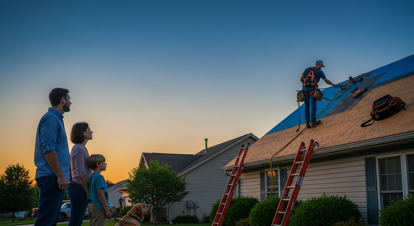 Troy, IL Homes: Emergency Steps When Your Roof Leaks During Severe Spring Thunderstorms